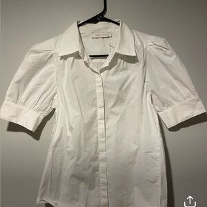 Bishop and Young White Buttondown Top